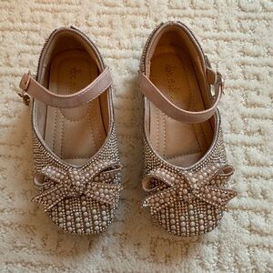Doe & Dear Pearl & Rhinestone Flat Shoes